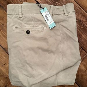 Peter Millar Concorde Garment Dyed Flat-Front Trouser - Stone - Size 36